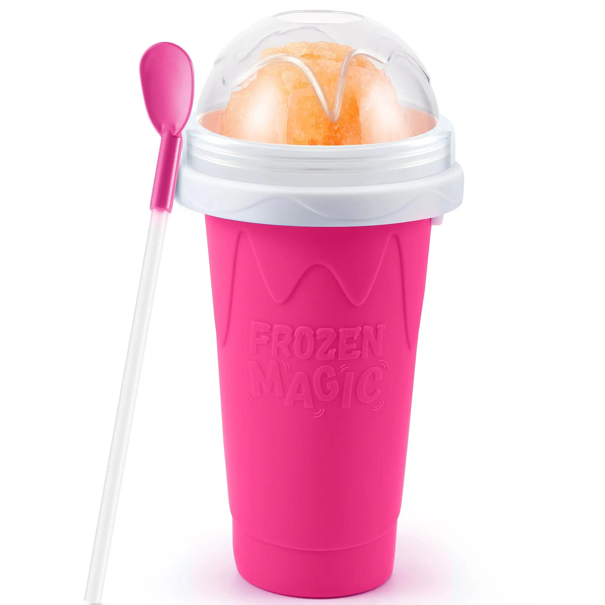 Magic Slushy Maker Cup – DIY Slushie & Smoothie Squeeze Cup with Straw