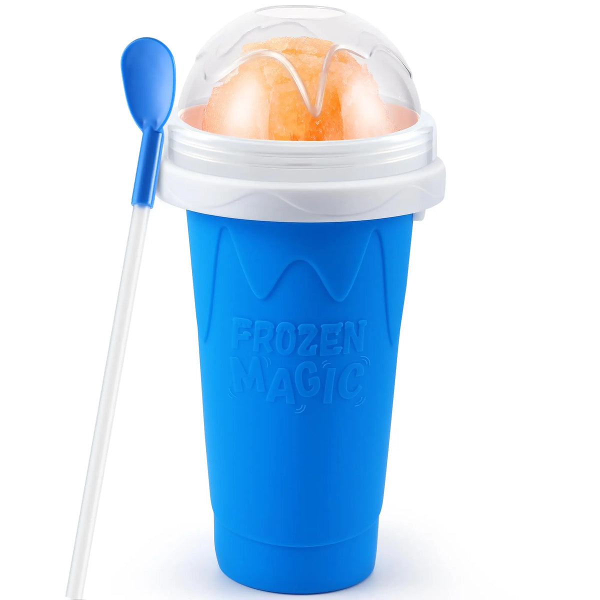Magic Slushy Maker Cup – DIY Slushie & Smoothie Squeeze Cup with Straw
