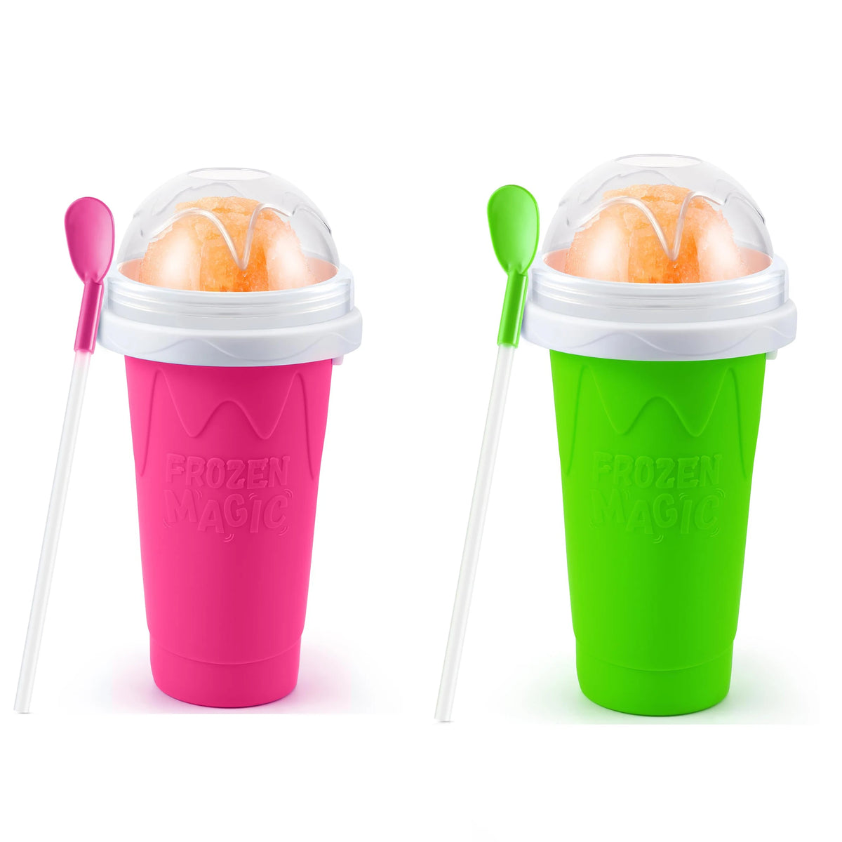 Magic Slushy Maker Cup – DIY Slushie & Smoothie Squeeze Cup with Straw