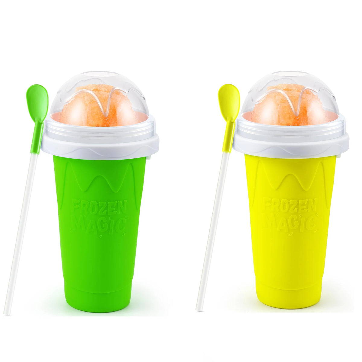 Magic Slushy Maker Cup – DIY Slushie & Smoothie Squeeze Cup with Straw