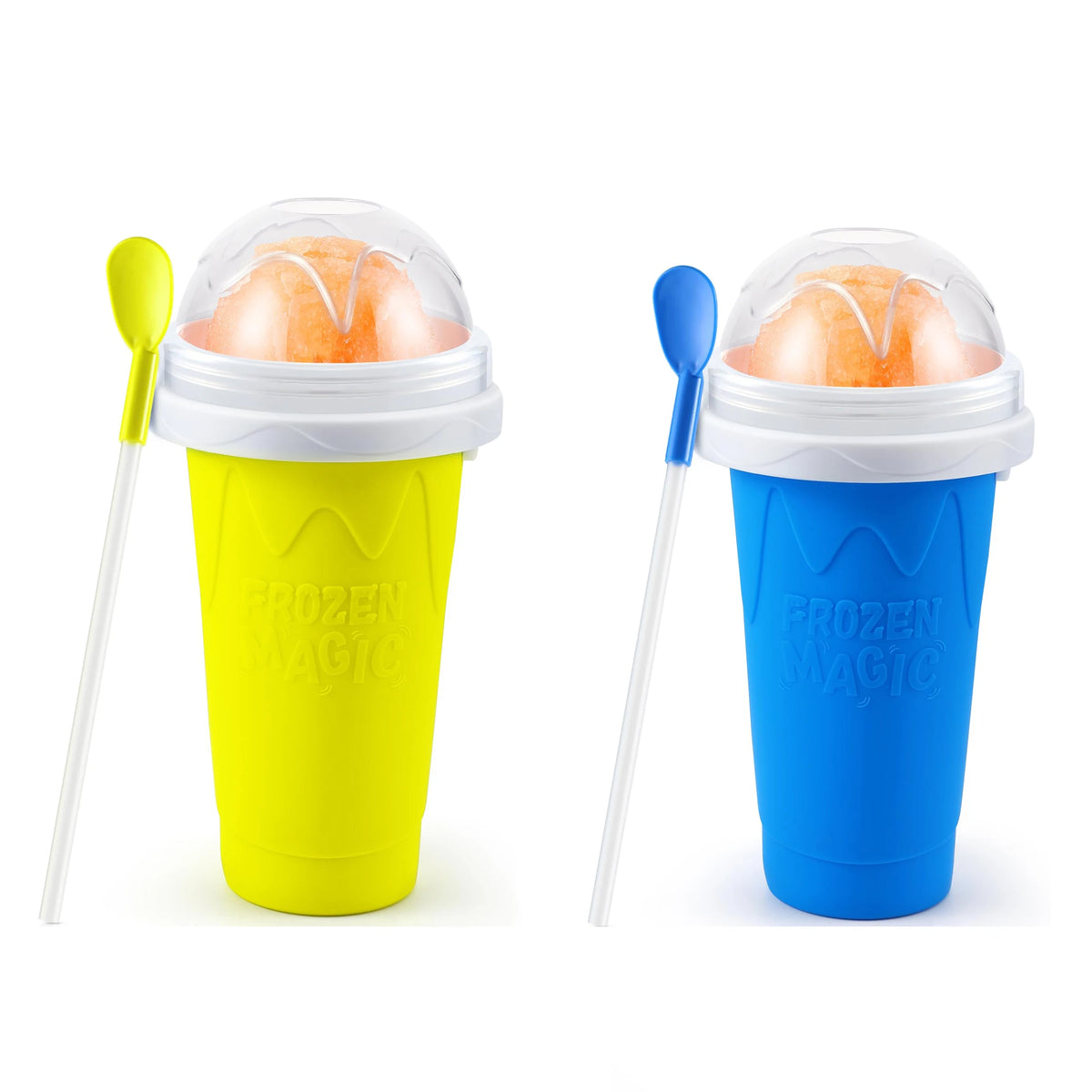 Magic Slushy Maker Cup – DIY Slushie & Smoothie Squeeze Cup with Straw