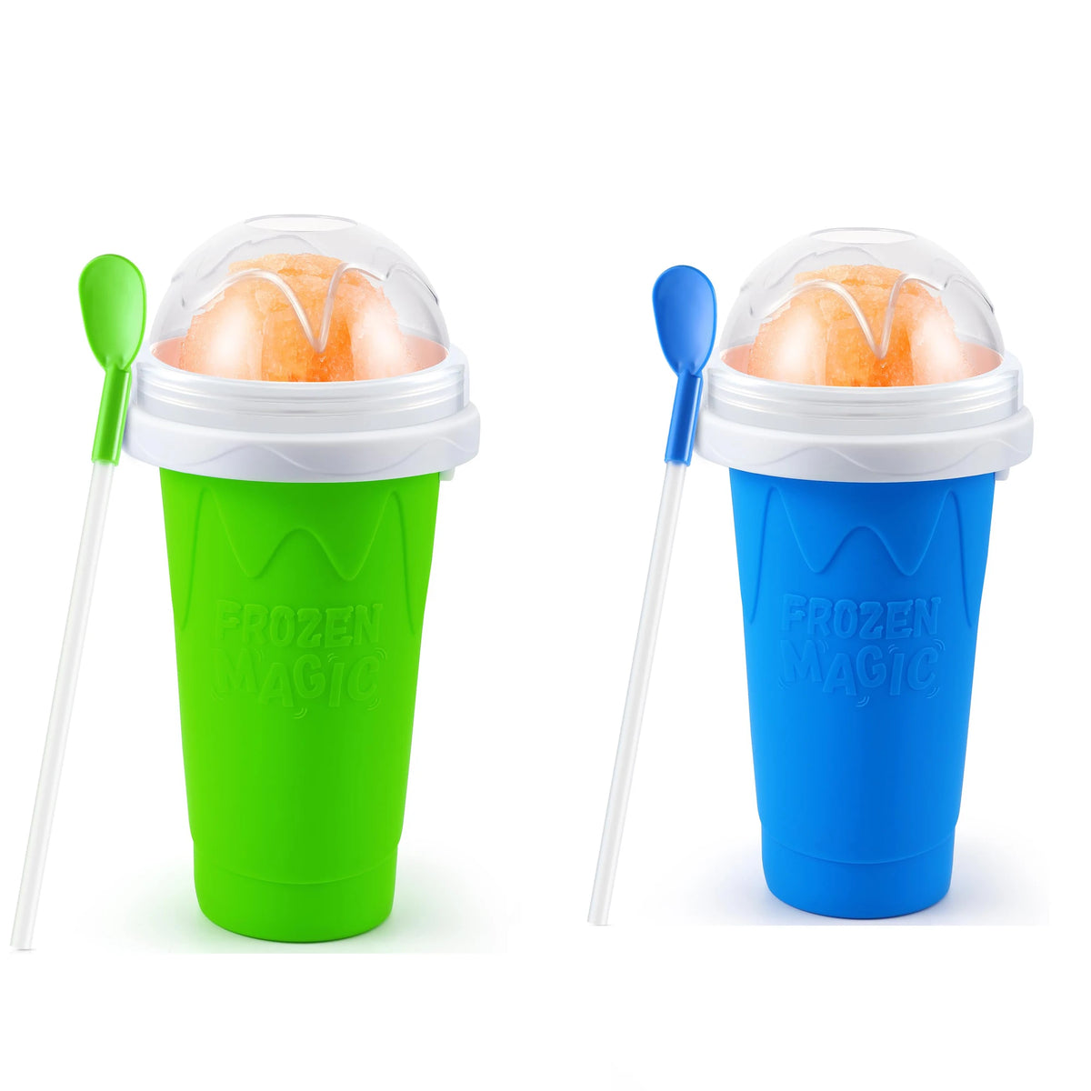 Magic Slushy Maker Cup – DIY Slushie & Smoothie Squeeze Cup with Straw