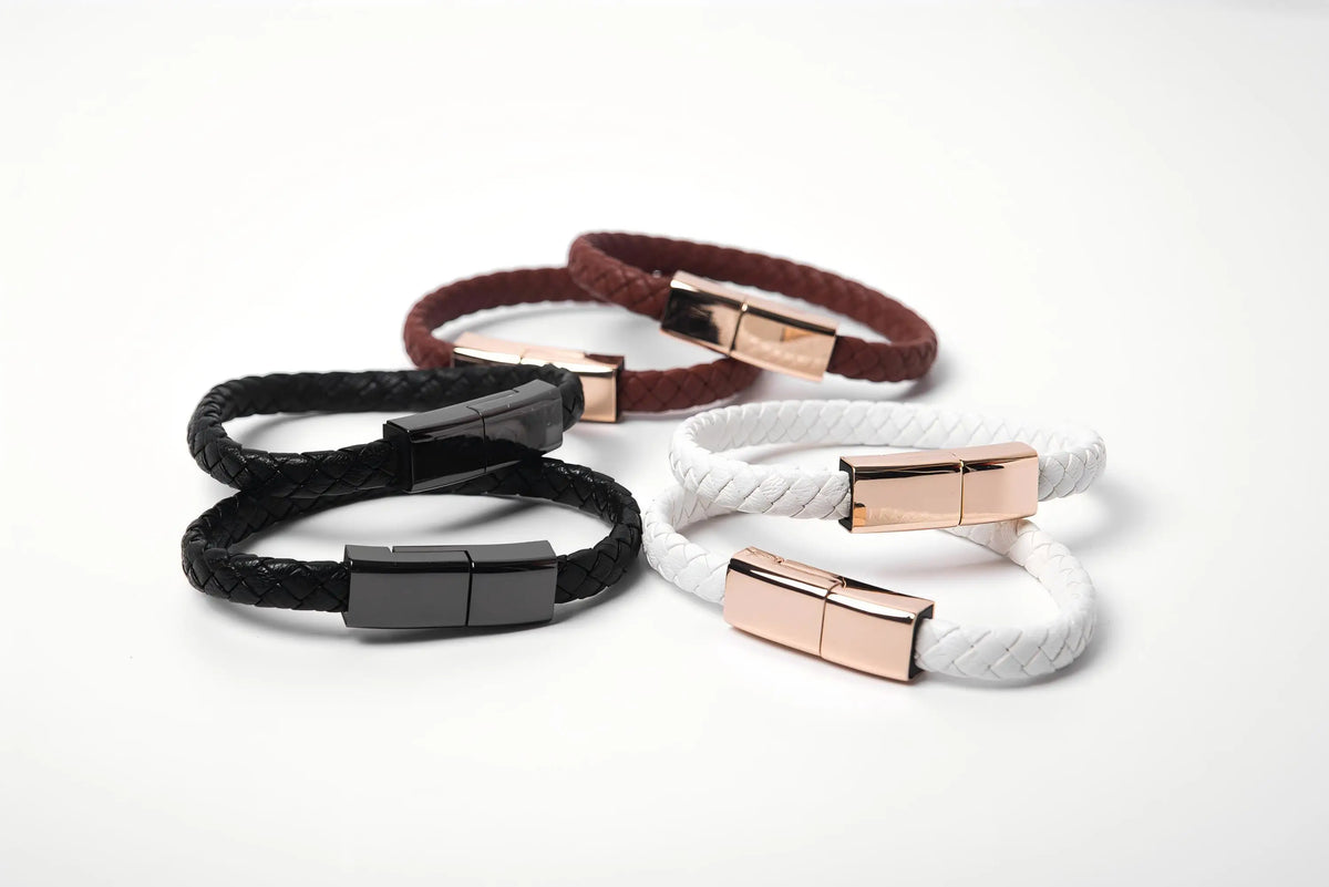 Charging Bracelet – Woven Wristband with Built-In Fast Charging Cable