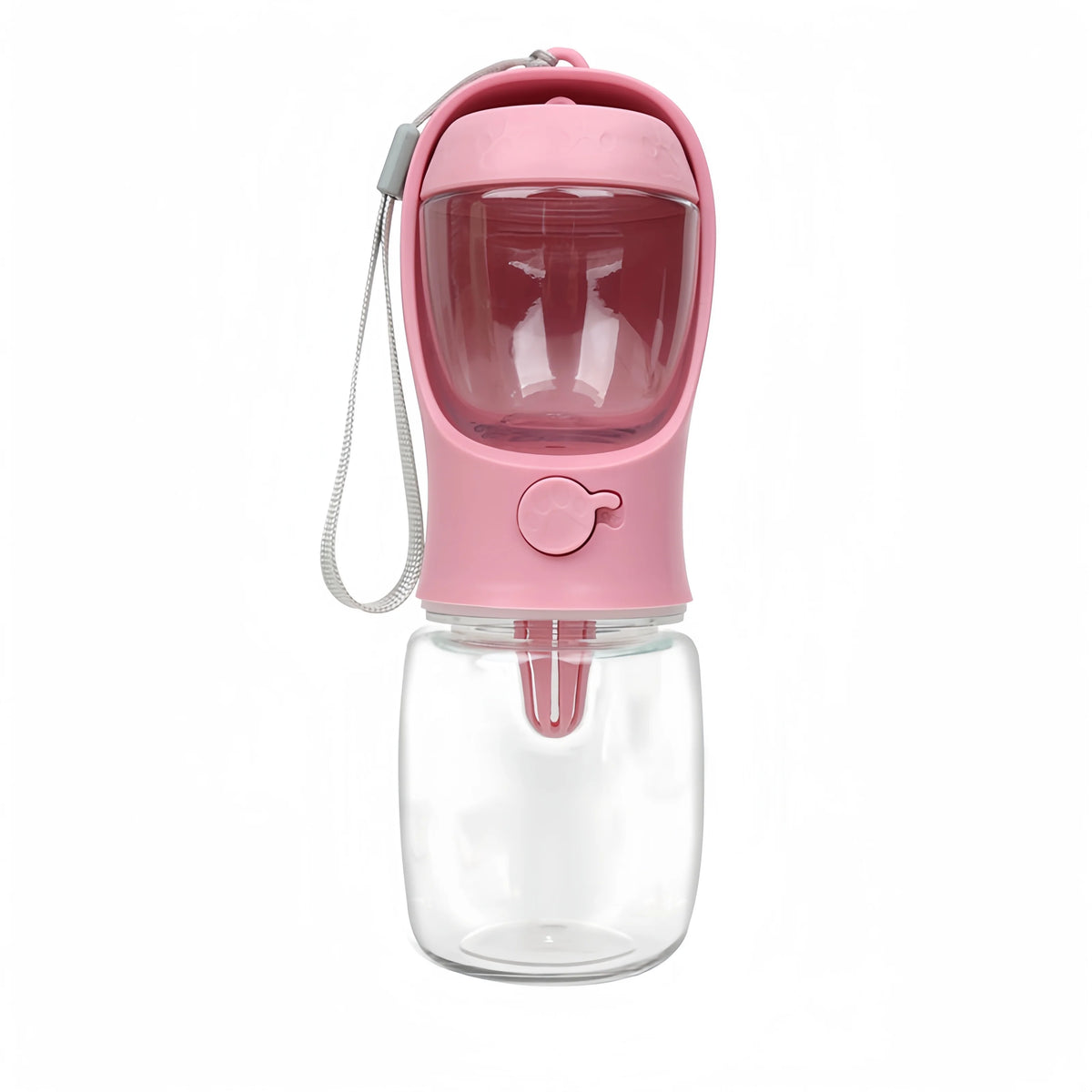 Portable Dog & Cat Water Bottle with Food Storage – Travel Feeder Bowl