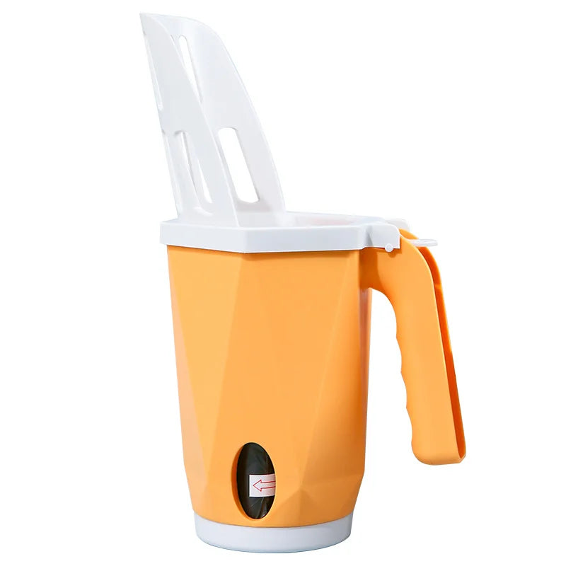 Cat Litter Scooper with Built-In Poop Bags – Large Capacity Self-Cleaning Shovel