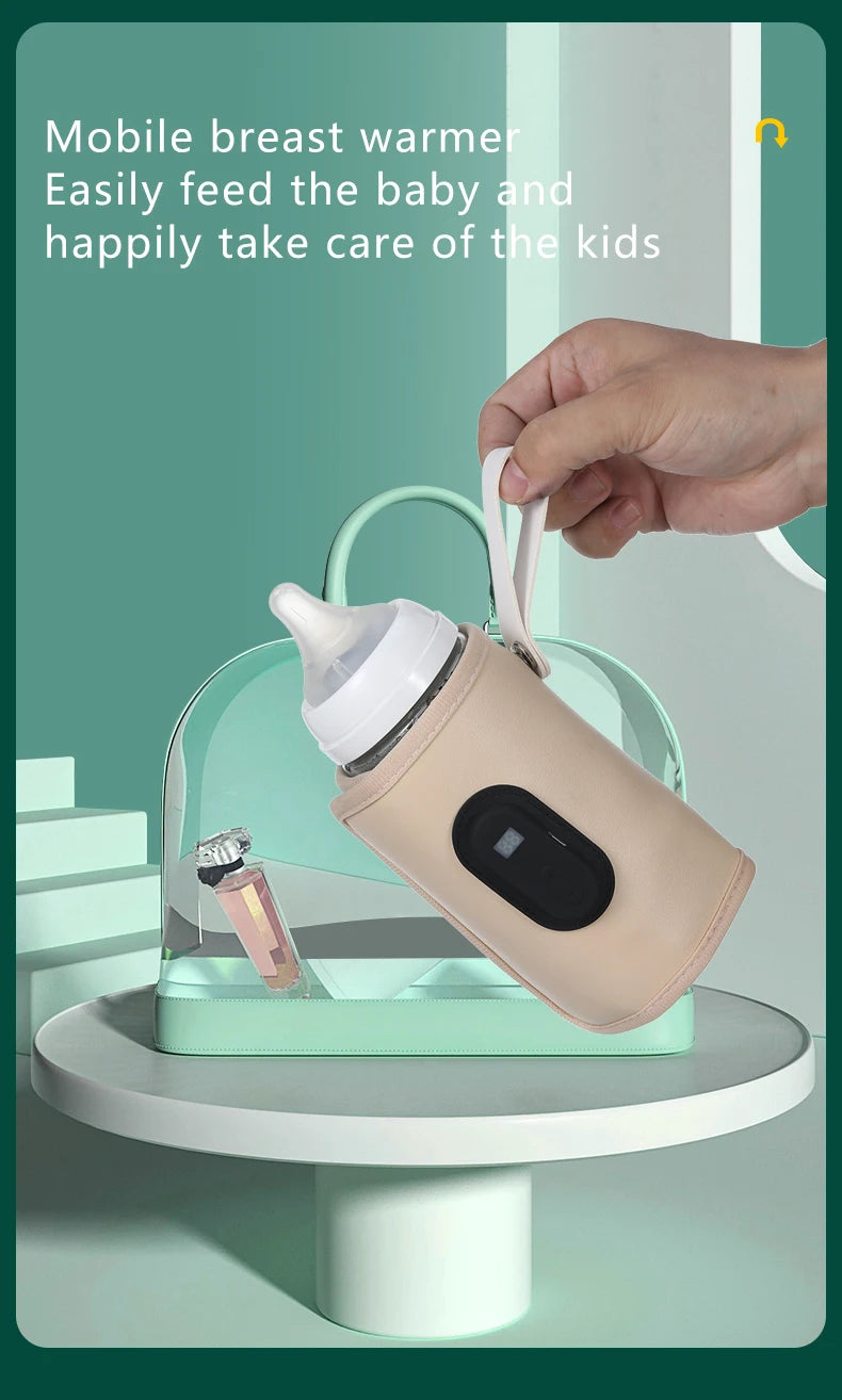 Portable Baby Bottle Warmer – USB Powered for Car & Travel