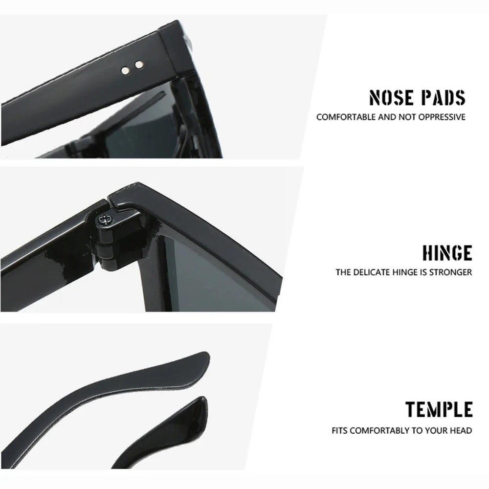 Square Gradient Sunglasses – Retro Fashion Eyewear for Men & Women