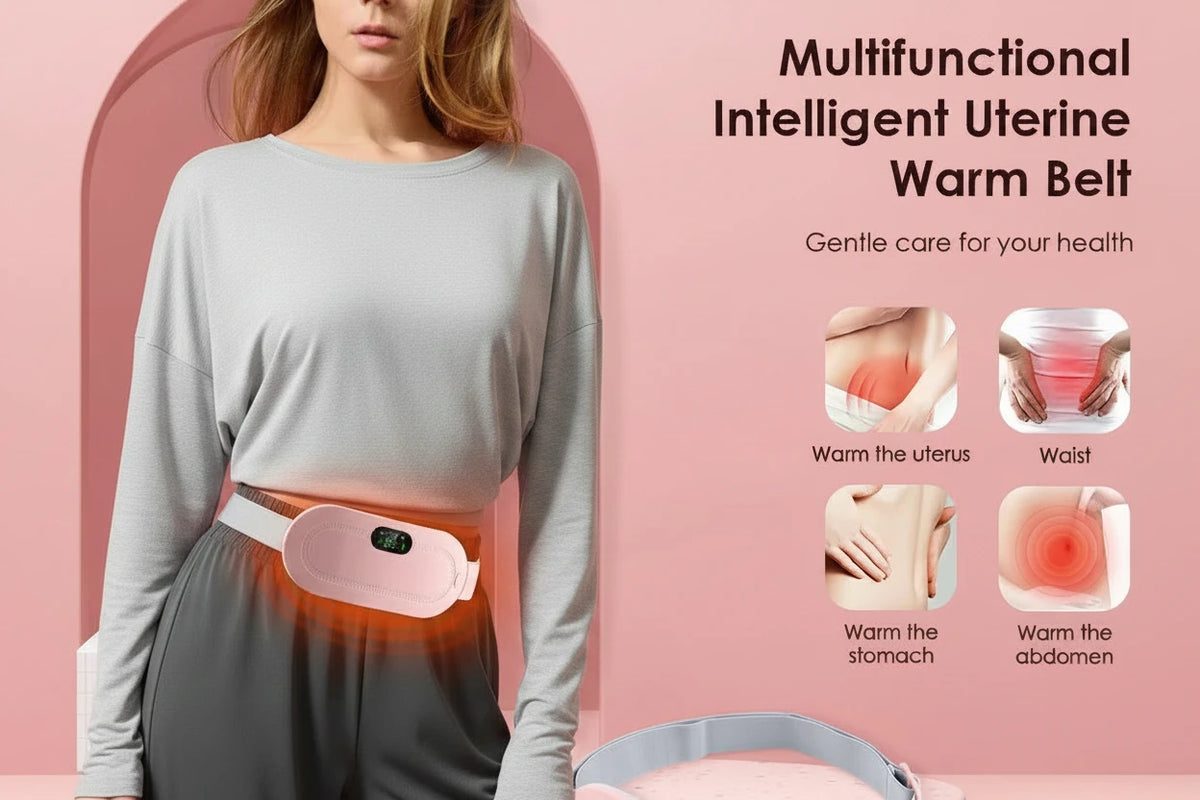 Menstrual Massager – Portable Heat & Vibration Relief for Period Pain