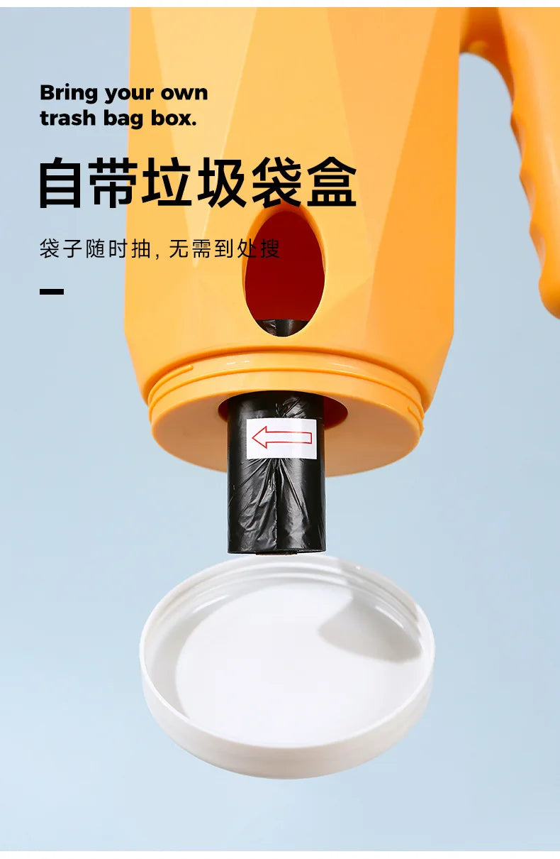 Cat Litter Scooper with Built-In Poop Bags – Large Capacity Self-Cleaning Shovel