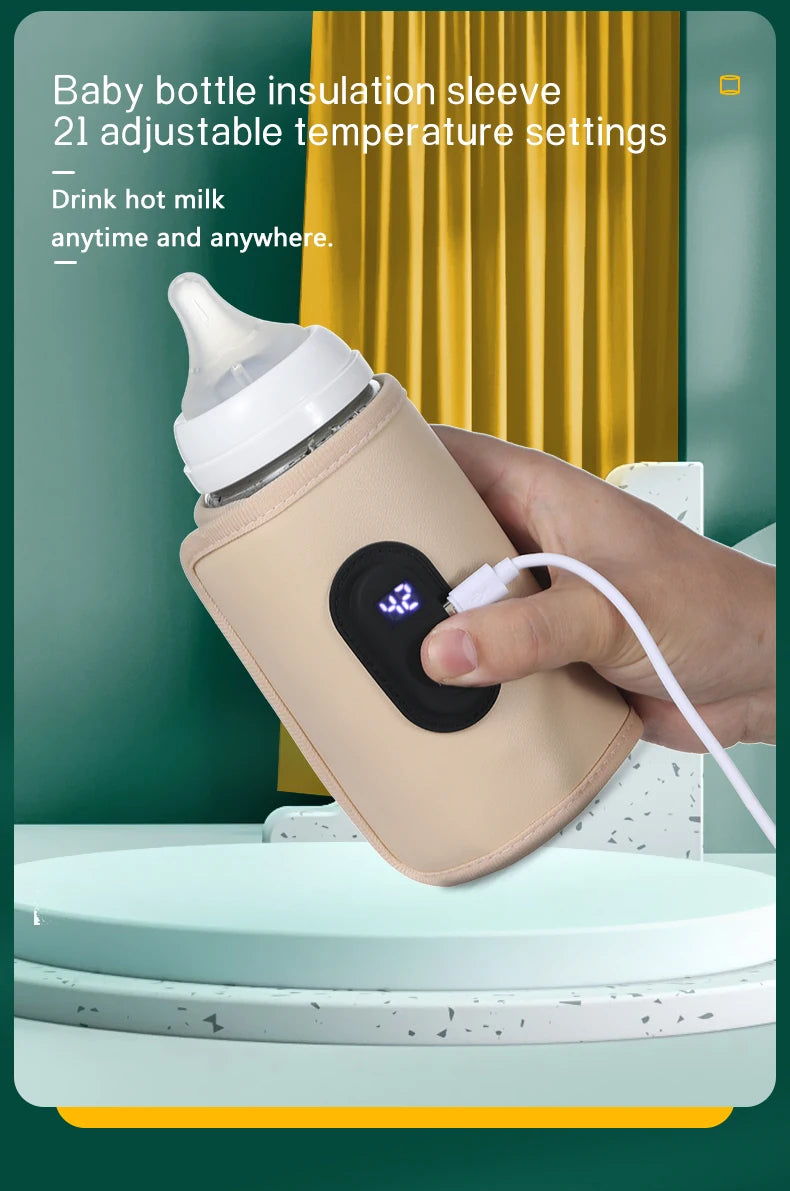 Portable Baby Bottle Warmer – USB Powered for Car & Travel