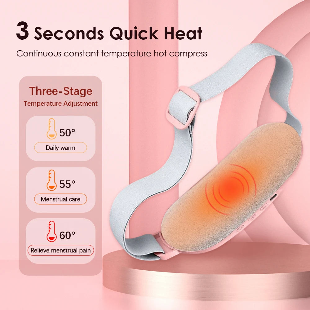 Menstrual Massager – Portable Heat & Vibration Relief for Period Pain