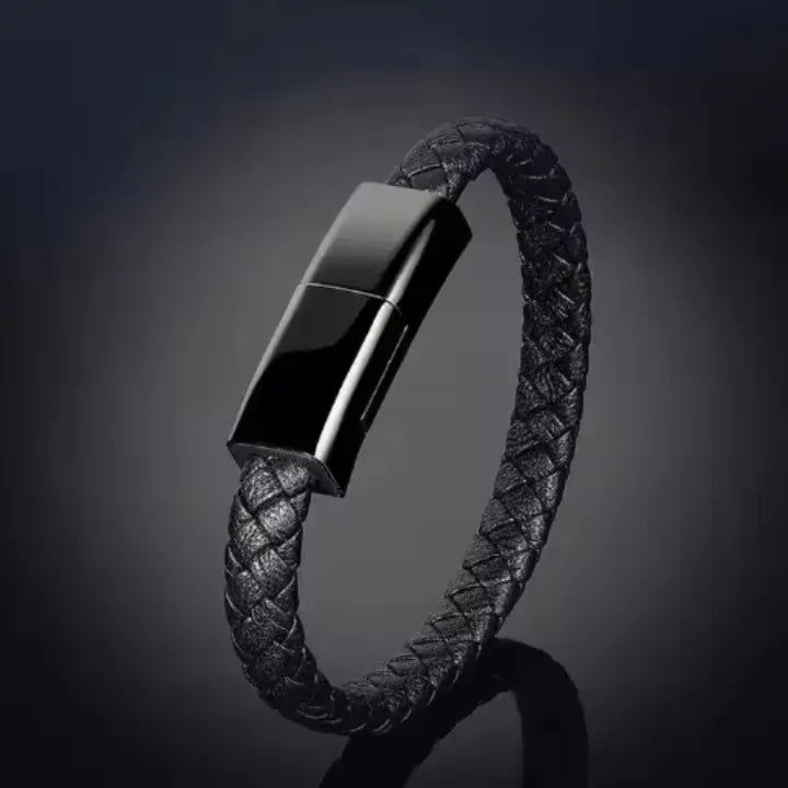Charging Bracelet – Woven Wristband with Built-In Fast Charging Cable