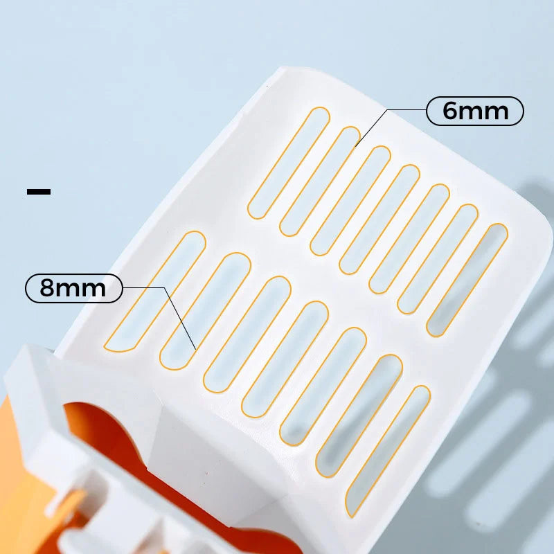 Cat Litter Scooper with Built-In Poop Bags – Large Capacity Self-Cleaning Shovel