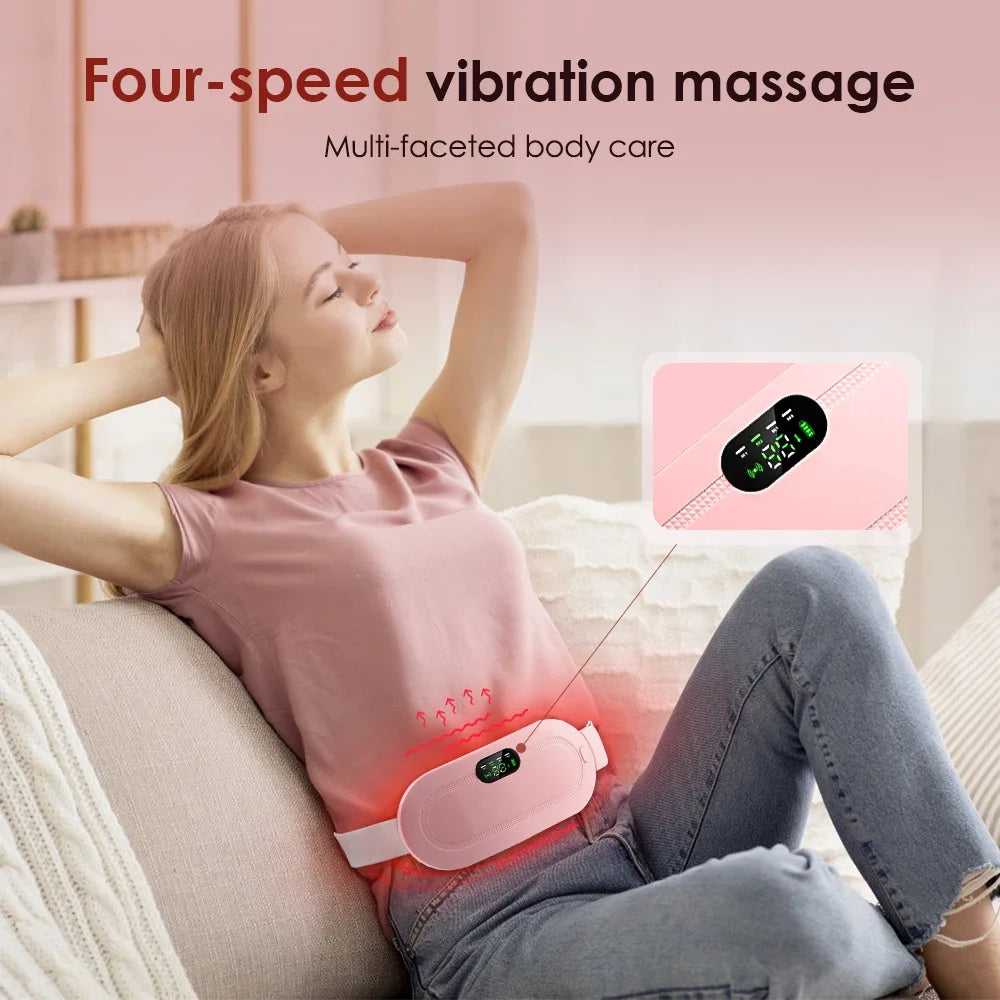 Menstrual Massager – Portable Heat & Vibration Relief for Period Pain