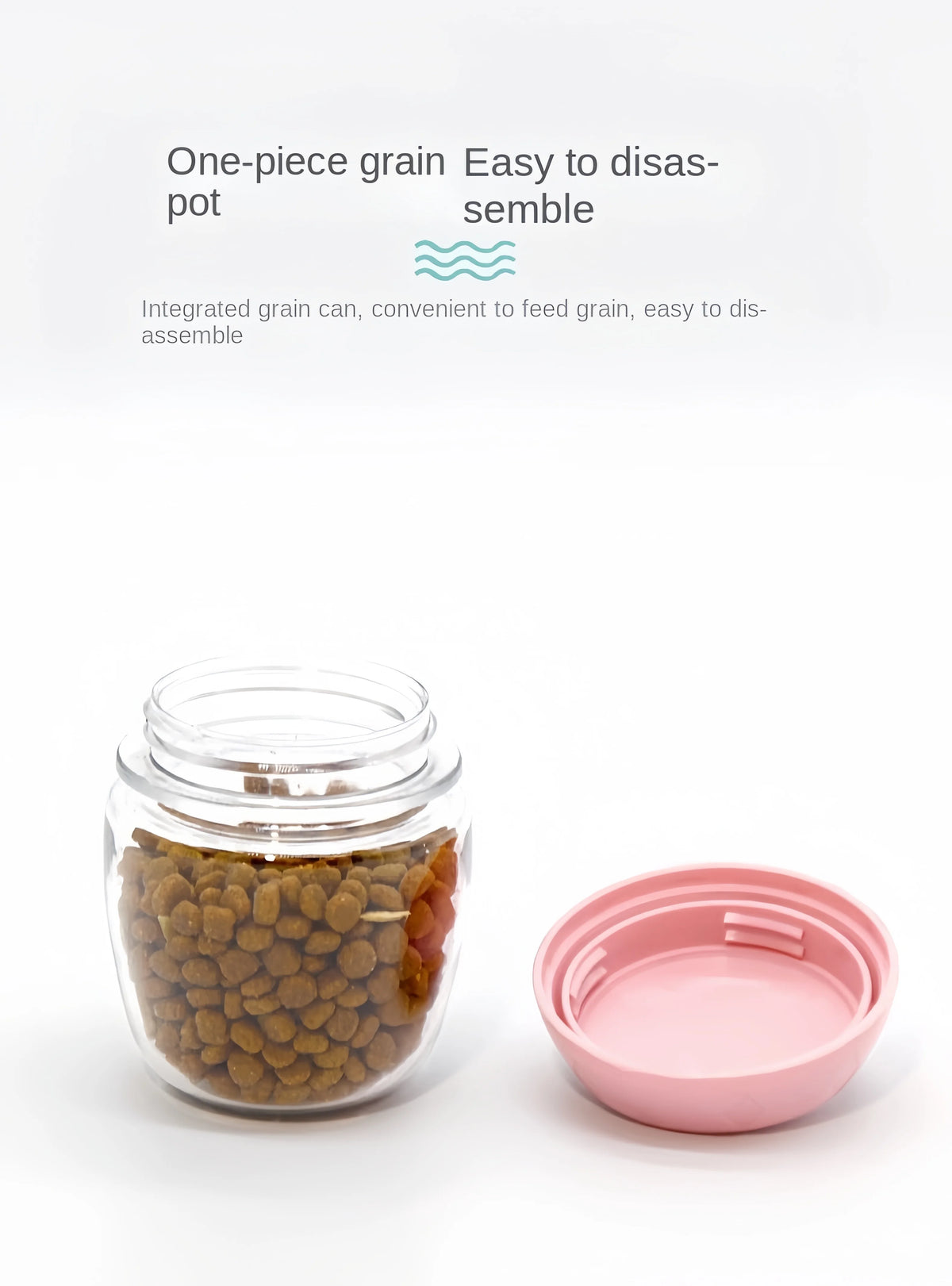 Portable Dog & Cat Water Bottle with Food Storage – Travel Feeder Bowl