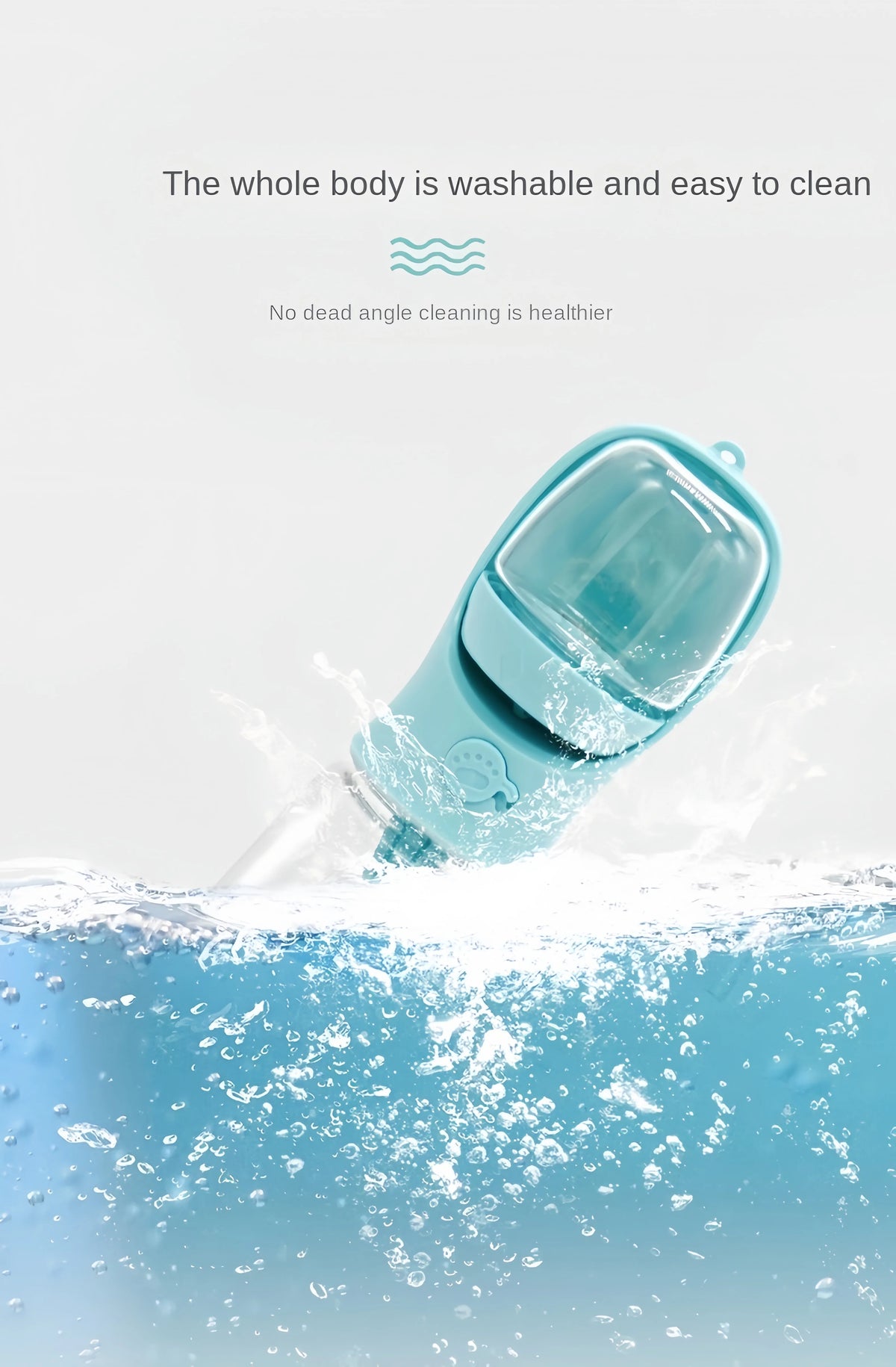 Portable Dog & Cat Water Bottle with Food Storage – Travel Feeder Bowl
