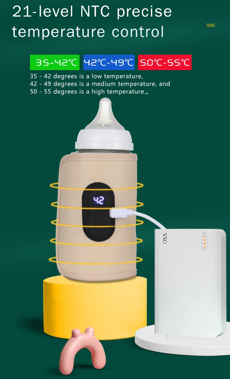 Portable Baby Bottle Warmer – USB Powered for Car & Travel