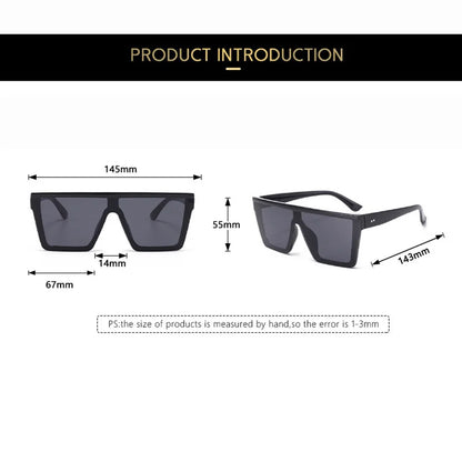 Square Gradient Sunglasses – Retro Fashion Eyewear for Men & Women